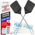 Leather Fly Swatter Manual 2pk with 4 Window Fly Traps. Extremely Heavy Duty Fly Swatter Heavy Duty Flyswatter Swatter Fly Swatters Multi Pack. Fl...