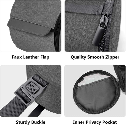 Hanging Toilet Paper Holder Cat Proof Roll Tissue Storage Waterproof and Portable Paper Container with Adjustable Strap Reusable Roll Tissue Organ...