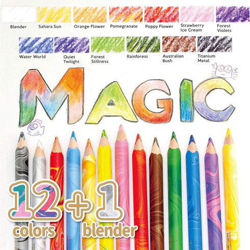 Koh-I-Noor Magic Jumbo Triangular Coloured Pencil (Pack of 13)...