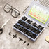 320 Pcs Drip Irrigation Fittings Kits for 1/4" Tubing, Drip Irrigation Barbed Connectors, Drip Line Connectors for Drip Systems(4-Way Coupling, Te...