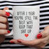 YouNique Designs 1 Year Anniversary Coffee Mug for Her, 11 Ounces, 1st Wedding Anniversary Cup For Wife, One Year, First Year, 1st Year (White)...