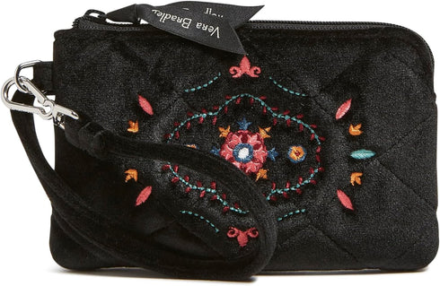 Vera Bradley Velvet Clip & Zip Mini Pouch Wallet, Winter Ornaments...