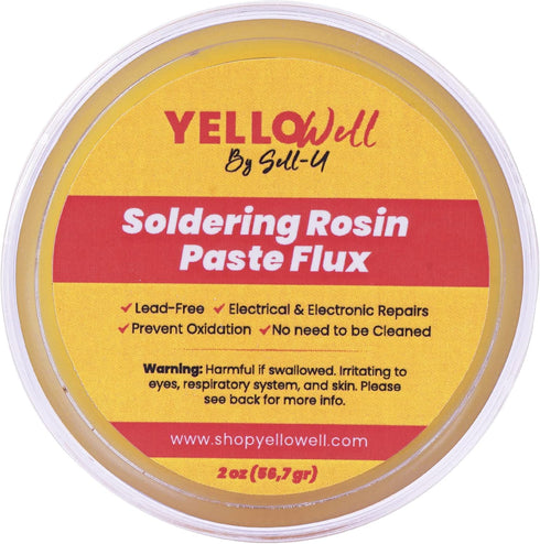 YelloWell Soldering Products Rosin Paste Flux - Electrical & Electronic Repairs - (2 oz)...