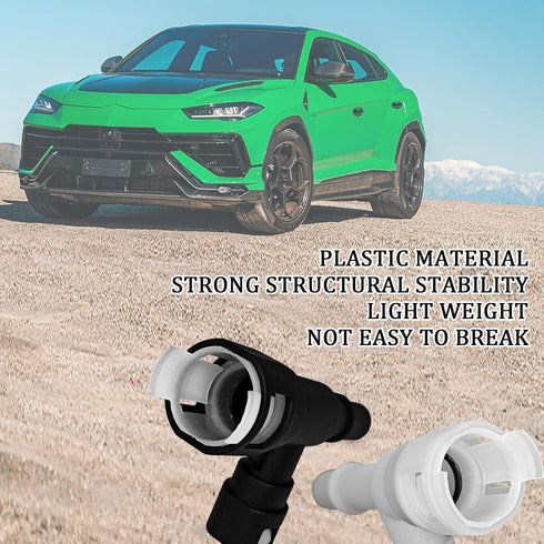 2 PCS Car Heater Hose Fitting, T-connector Three-way Cooling Water Pipe Joint, Heater Inlet Hose Fitting Replacement OEM#15055343 15055342, Compat...