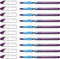 Schneider Slider Basic XB (Extra Broad) Ballpoint Pen, 1.4 mm, Transparent Barrel, Violet Ink, Box of 10 Pens (151208)...