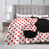 Cute Bow and Polka Dot Blanket Air Conditioner Blanket Lightweight Nap Flannel Blanket Soft for Sofa Bed Living Room Suitable for All Seasons 50"x...