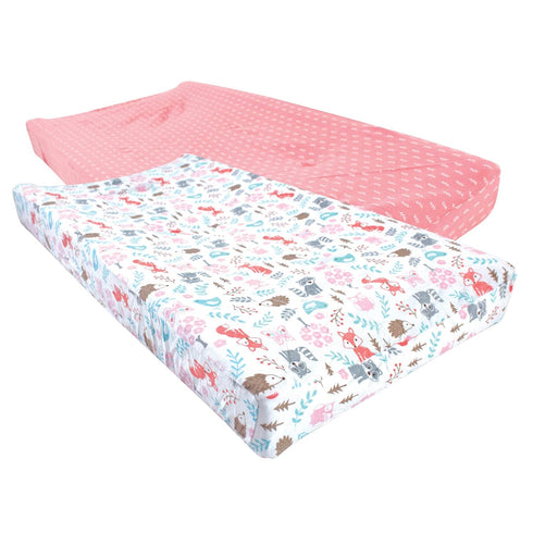 Hudson Baby Unisex Baby Cotton Changing Pad Cover, Woodland Fox, One Size...