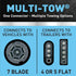 Hopkins Towing Solutions 47385 Multi-Tow 7 Blade to 5 Flat and 4 Flat Adapter...
