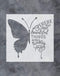 GSS Designs Butterfly Stencil - Reusable DIY Wall Art Painting Stencil (12x12Inch) - Wording Words and Quote Ideas for Walls, Floors, Fabrics, Woo...