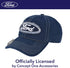 Ford Washed Cotton Adjustable Baseball Hat with Curved Brim and Bottle Opener, Navy Blue, One Size...