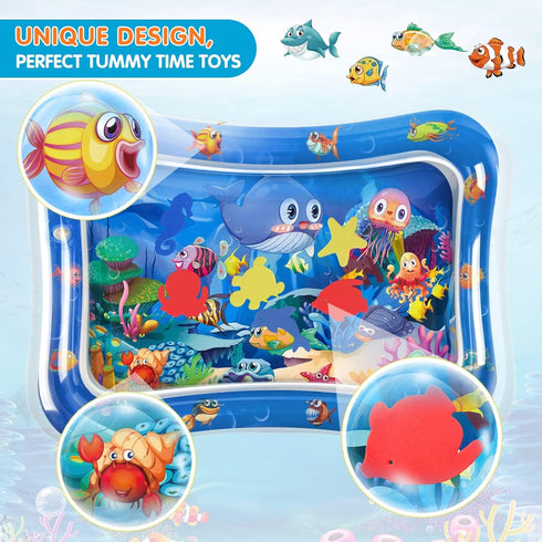 Infinno Inflatable Tummy Time Mat Premium Baby Water Play Mat for Infants and Toddlers Baby Toys for 3 to 24 Months, Strengthen Your Baby's Muscle...