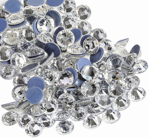 Beadsland Hotfix Rhinestones, 288pcs Flatback Crystal Rhinestones for Crafts Clothes DIY Decoration, Crystal, SS30, 6.3-6.5mm...