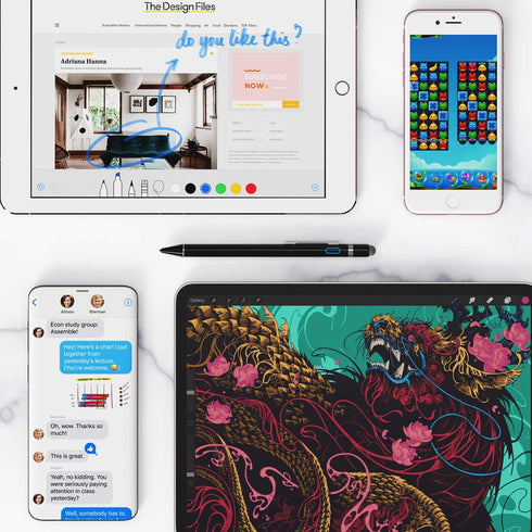 Stylus Pens for Touch Screens, NTHJOYS Universal Fine Point Stylus for iPad, iPhone, iOS/Android Smart Phone and Other Tablets, Active Stylus Styl...