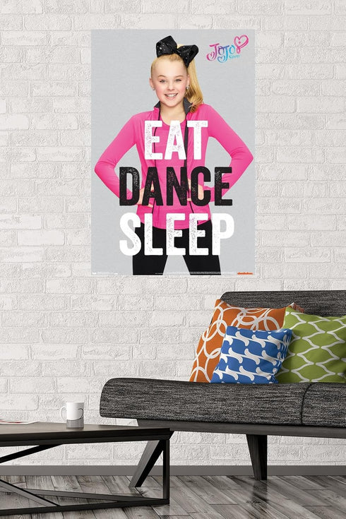 Trends International JoJo Siwa - Eat Dance Sleep Wall Poster, 22.375" x 34", Unframed Version...