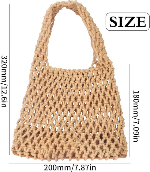 1 Piece Small Delicate Women Straw Shoulder Bag Handmade Woven Beach Shoulder Bags Hobo Tote Handbag Purse for Ladies Summer Party Shopping...