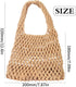 1 Piece Small Delicate Women Straw Shoulder Bag Handmade Woven Beach Shoulder Bags Hobo Tote Handbag Purse for Ladies Summer Party Shopping...
