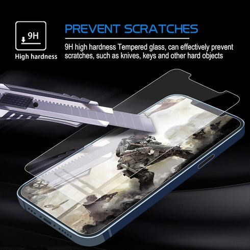 Arae Screen Protector for iPhone 12 / iPhone 12 Pro, HD Tempered Glass Anti Scratch Work with Most Case, 6.1 inch, 3 Pack......