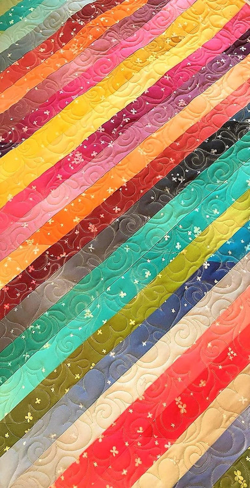 Splash of Love - Edge to Edge Stencil, Continuous Line Template for Free Motion Quilting, Domestic Machine Quilting, Hand Quilting, Long-Arm Quilt...