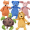 5Pack Dog Squeaky Plush Toys Puppy Toys Assortment Value Bundle Dog Toy for Puppies Bulk Large Dog Teething Toys Pet Chew Toys...