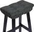 baibu Stool Cushion Rectangular, Super Soft Bar Stool Cushion Saddle Stool Pad with Ties - 1 Pad Only (Gray-Black, 18x9.5x1.5in)...