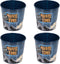 SECEN LONDON Reusable Plastic Popcorn Containers/Popcorn Bowls Set for Movie Theater Night,Washable in The Dishwasher,%100 BPA Free, Plastic Popco...