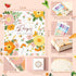 Blank Recipe Book to Write in Your Own Recipes Recipe Journal 7.5×8.3 Inches with Stickers for Gifts Ideas for Women Wife Mom 120 Pages, Blooming ...