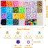Bracelet Making Kit Beads for Girls, 12 Color Clay Beads Friendship Alphabet Beads Jewelry Making Kit, Seed Beaded Smile Butterfly Beaded for Heis...