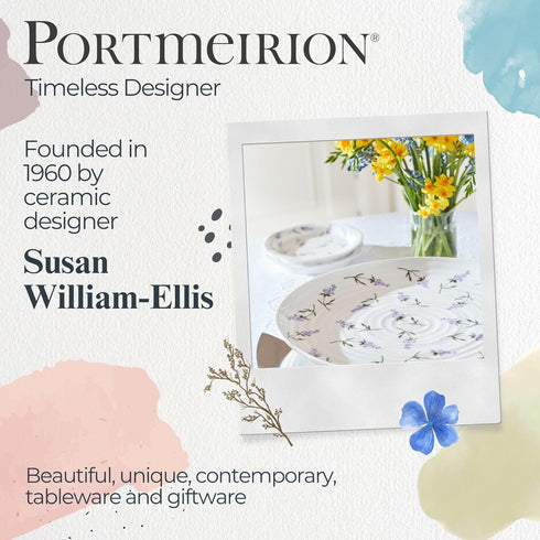 Portmeirion Sophie Conran White Mini Cake Stand | 6.5 Inch Cupcake Stand for Dessert Display at Weddings and Birthday Parties | Made from Fine Por...