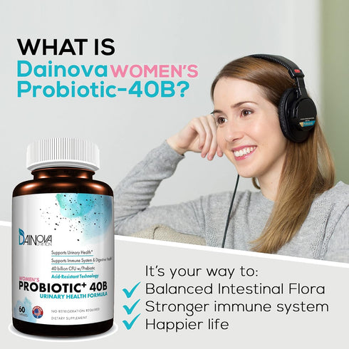 Probiotics for Women Vaginal Health, Urinary Tract Health, Yeast Infection & UTI I 40 Billion CFU Active Prebiotics and Probiotics for Women I She...