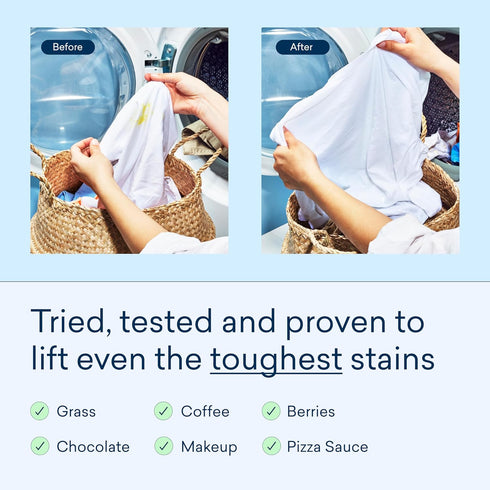 BLUELAND Laundry Detergent Tablets 36 Count, Plastic-Free Alternative to Pods, Sheets, or Liquid - Natural, Sustainable, Eco-Friendly Laundry Dete...