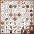 Sport Stencils for Painting on Wood Burning Patterns Football Stencils Volleyball Stencil Soccer Ball Paint Template on Art Craft Canvas Wall Fabr...