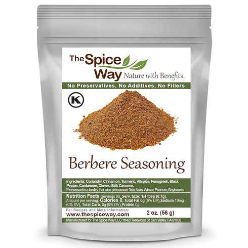 The Spice Way Ethiopian Berbere – Mildly Hot Ethiopian Traditional Spice Blend. No Additives, No Preservatives, No Fillers, just spices we grow in...