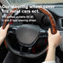 Amiss Car Wood Grain Steering Wheel Cover, Car Interior Accessories, 2PCS Segmented Steering Wheel Protector, Universal 99% Car Wheel Cover Protec...
