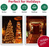 Super-Bright Extendable Orange Halloween Decoration100 Lights 19.6ft UL Certified Mini Bulb String Lights Set for Outdoor Halloween Home Christmas...