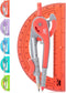 Mr. Pen- Compass and Protractor Set, Red, Compass Geometry Tool, Protractor and Compass Set, Compass Drawing Tool, Drawing Compass, Protractor Set...