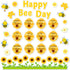 Bee Birthday Bulletin Board Happy Bee Day Bulletin Board Set Happy Birthday Classroom Supplies Honeycomb Bulletin Board Decoration Bee Cutouts Sun...