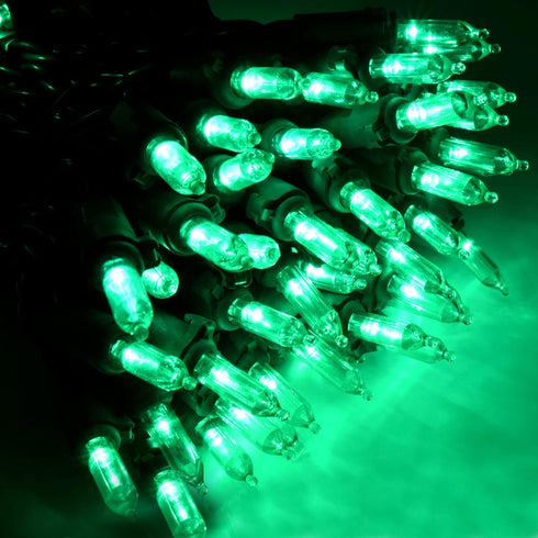 Holiday Essence 100 LED Green St Patrick's Day Christmas String Lights, 26.9 Ft Green Wire String Lights for Indoor and Outdoor Decorative Use Pat...