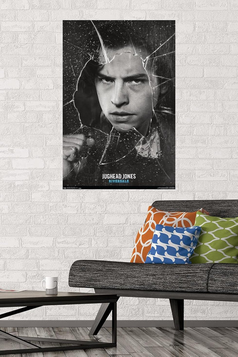 Trends International Riverdale - Shattered Jughead Wall Poster, 22.375" x 34", Premium Poster & Mount Bundle...