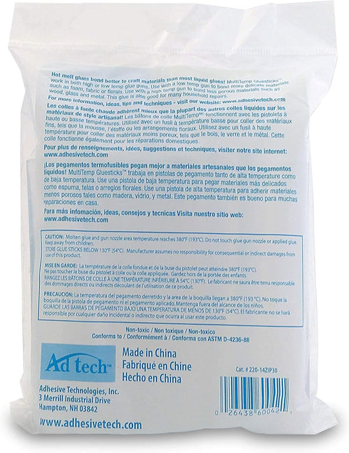 Adhesive Technologies 220-14ZIP30 Multi Temp Full Size Glue, 4-Inch, 30-Pack...