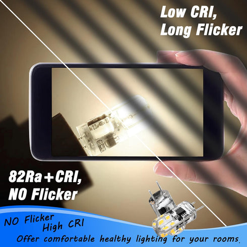0-100% Dimmable G8 Led Bulbs 3W 4000K Natural White,Replace G8 20 Watt 25 Watt Halogen,120V G8 2Pin Led Light Bulb T4 JCD Type for Under Cabinet K...