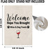 Wine Garden Flag Welcome Hope You Brought Wine Dog Treats Garden Flag Dog Treats Garden Decor (Wine & Dog Treats F)...