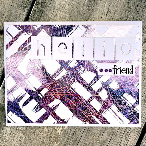 iCraft Deco Foil Transfer Sheets by Brutus Monroe, 6" x 12", 10 Sheets per Pack, Purple Sketch...
