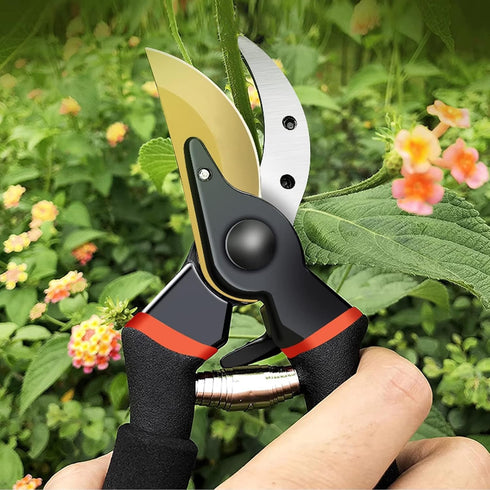 8.5" Bypass Pruning Shears for Garden, Heavy-Duty Garden Clippers, Tree Trimmers and Rose Pruning Shears, With Sharp SK5 Blade and Soft Cushioned ...