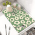 Dish Drying Mat for Kitchen Counter, Vintage Groovy Flowers Dish Mat Microfiber Drying Pad Dish Drainer Mats for Countertop Coffee Bar 18x24 Inch...