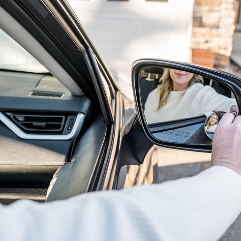 Verivue Mirrors 2 Inches Round Shaped Blind Spot Mirror for Car, Universal Fit, HD, Stick on, Frameless, Convex, Wide Angle, Side Mirror Blindspot...