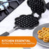 Bruntmor Stovetop Waffle Pan Set of 1 - Cast Iron Waffle Pan Maker for Pancakes, Puffs, and Waffles - Non-Electric Stovetop Griddle Panwaffle for ...