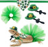 Vehomy 4Pcs Saint Patrick's Day Bearded Dragon Hats Tutu Skirt Outfit Lizard Bowler Hat with Shamrock Décor Small Pet St Patrick's Day Tutu Access...