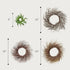 CWI Gifts Plastic Wreath Rings - 9 inch - Wreath Decor for Front Door and Candle Decorating - Spring Green...