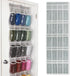 Samsill Over The Door Hanging Yarn Bag Holds 20 Skeins, Clear Expandable Compartments with Individual Holes Allow Easy Access to Yarn, Dustproof C...