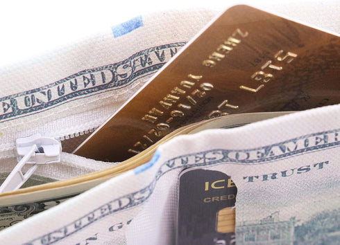 Minimalist Slim Wallet for Men- US Dollar Bill Wallet Credit Card Photo Holder Bifold- Zipper Design...